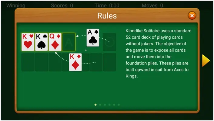 Solitaire android App screenshot 1